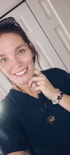 Customer photo review of Empowering Labradorite Necklace