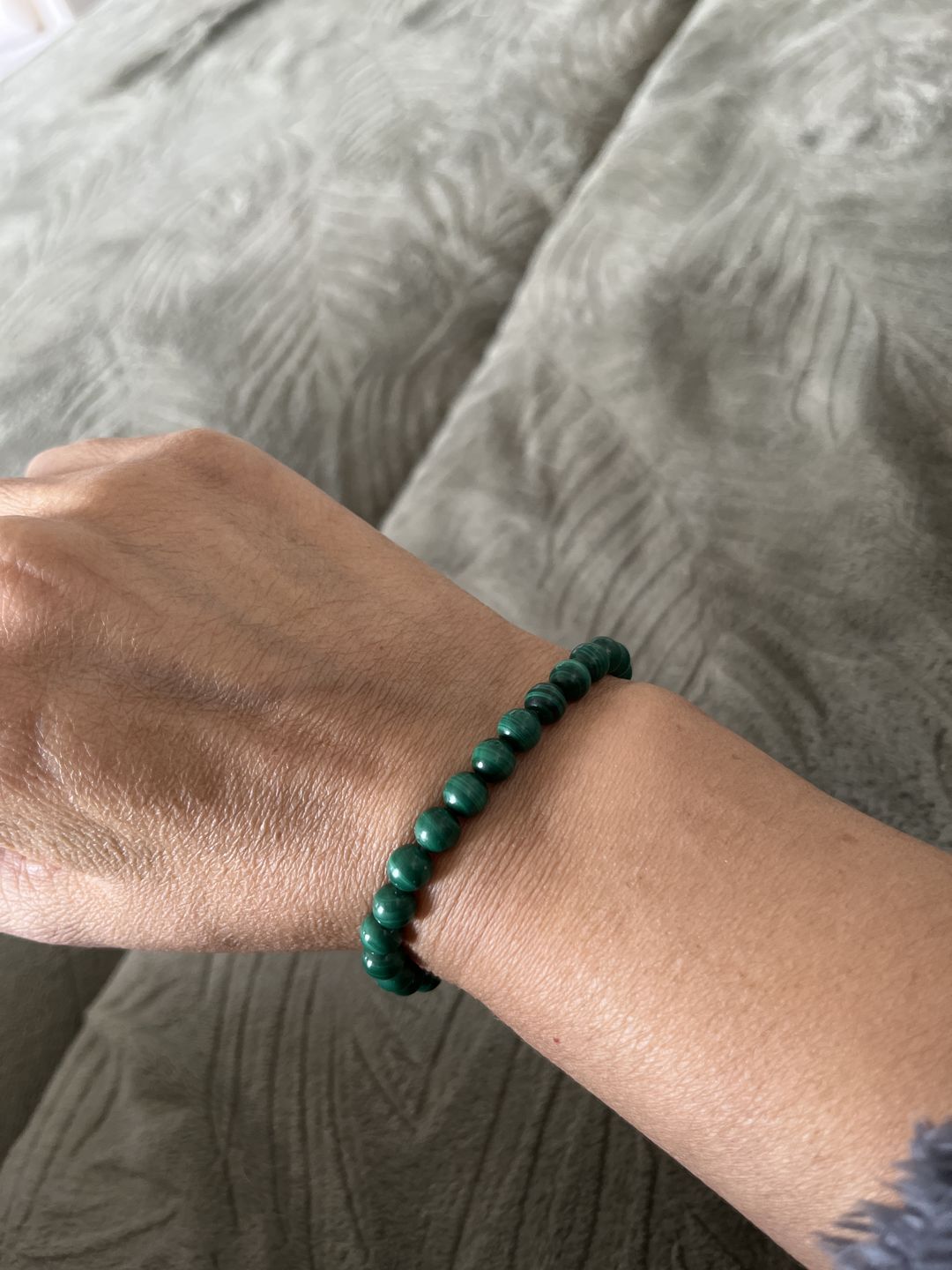 Customer photo review of Bracelet Malachite 6mm