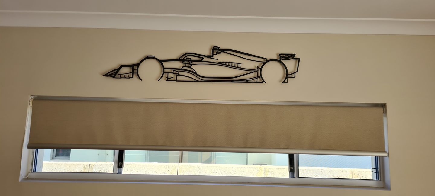 Customer photo review of Formula 1 2022 All Teams Silhouette Metal Wall Art