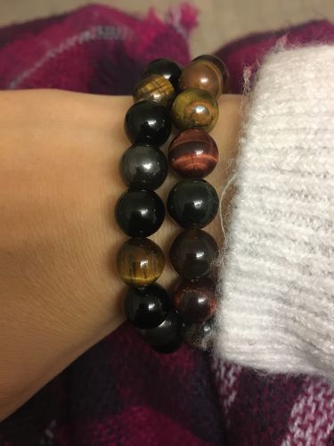 Customer photo review of Triple Stone Protection Bracelet