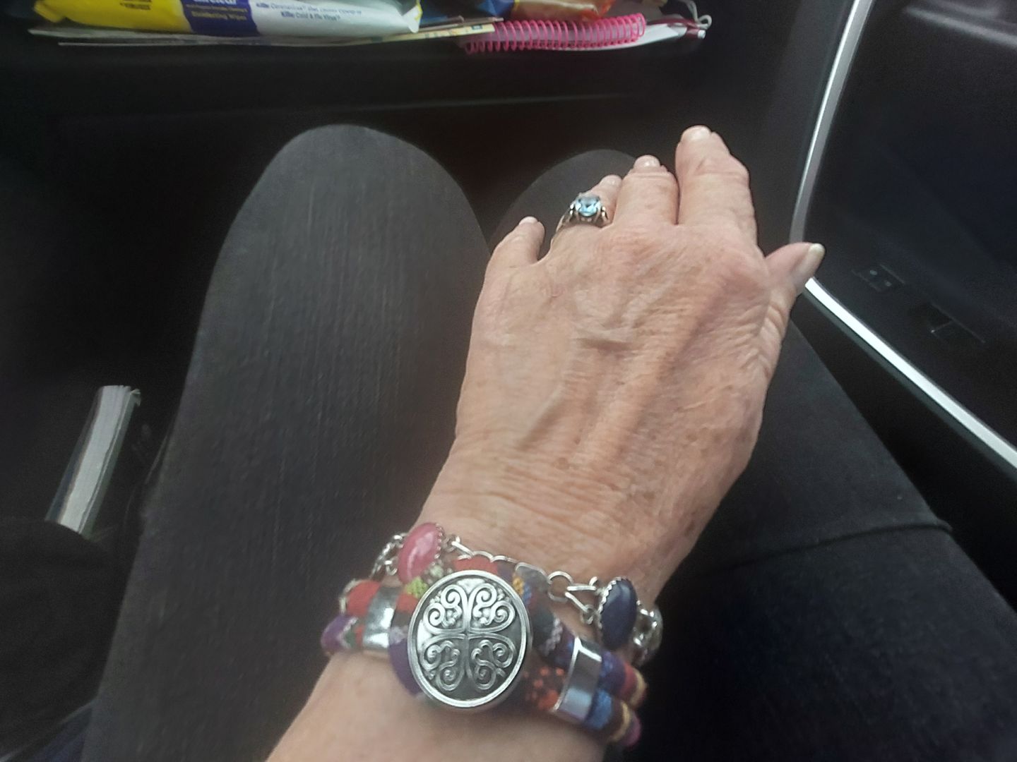 Customer photo review of Boho Flower Charm Bracelet