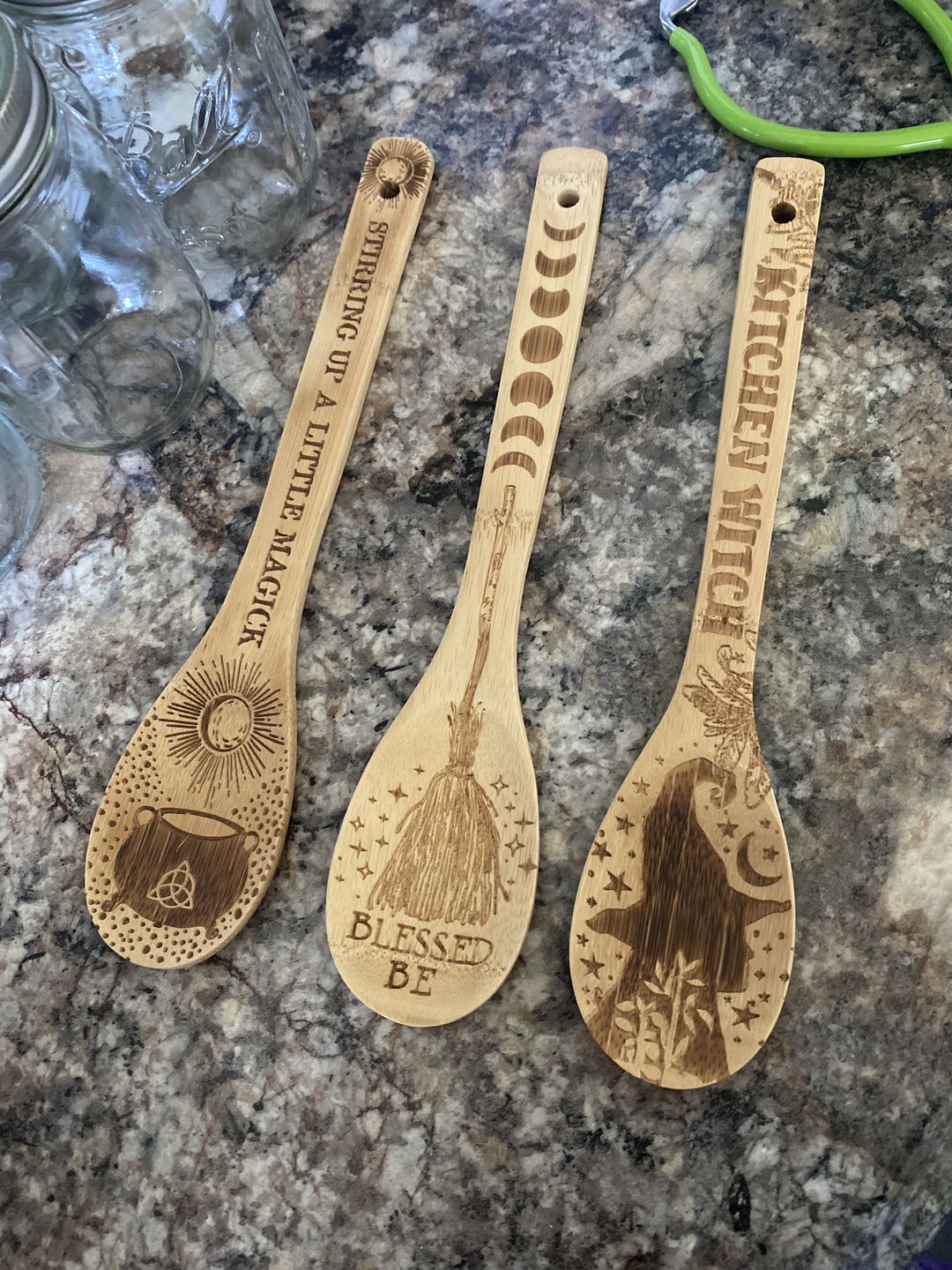 Customer photo review of Witchy Bamboo Wooden Spoon