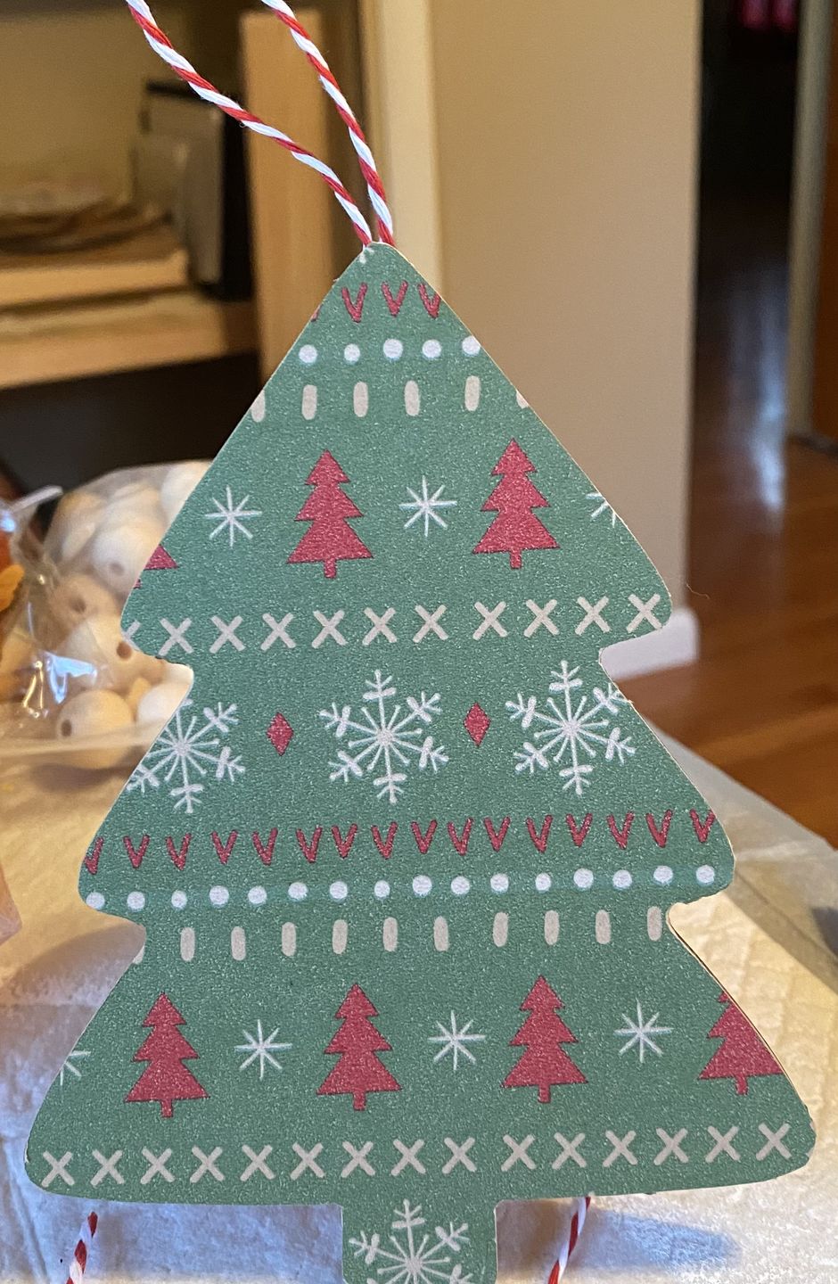 Customer photo review of Unfinished Wood Simple Christmas Tree Shape - Craft - up to 24" DIY
