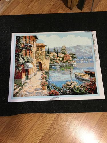 Customer photo review of American Diamond Art River Path Diamond Painting PL00067