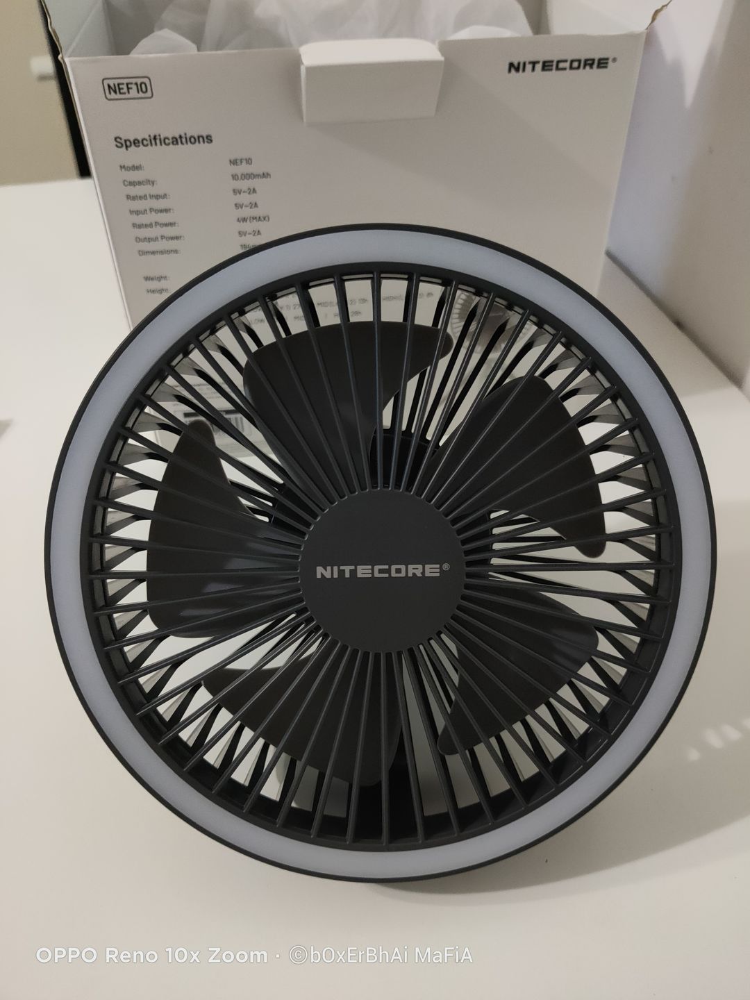 Customer photo review of NEF10 - LED Fan (10,000mAh)