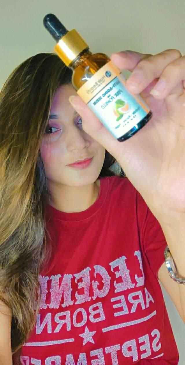 Customer photo review of Anti-Aging Serum
