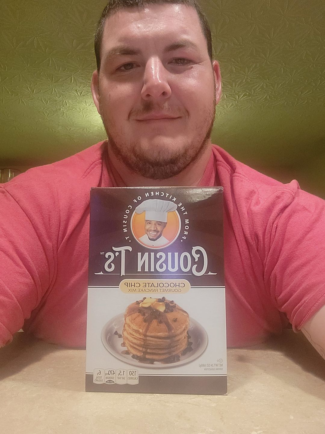 Customer photo review of Cousin T's Chocolate Chip Gourmet Pancake Mix 2 Pack