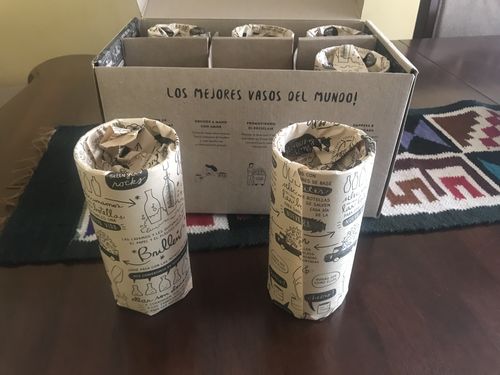 Customer photo review of Juego de 6 Vasos Árboles de Chile