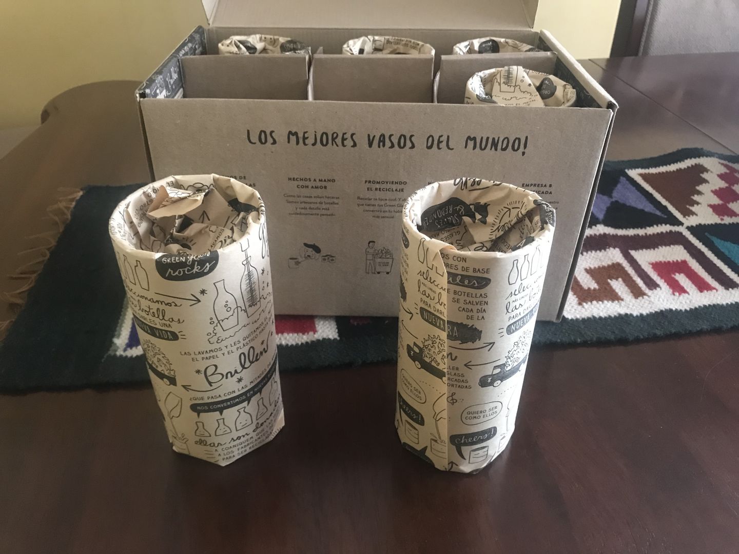 Customer photo review of Juego de 6 Vasos Árboles de Chile