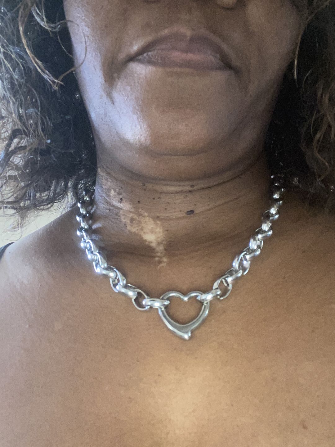 Customer photo review of Amanda Heart Necklace
