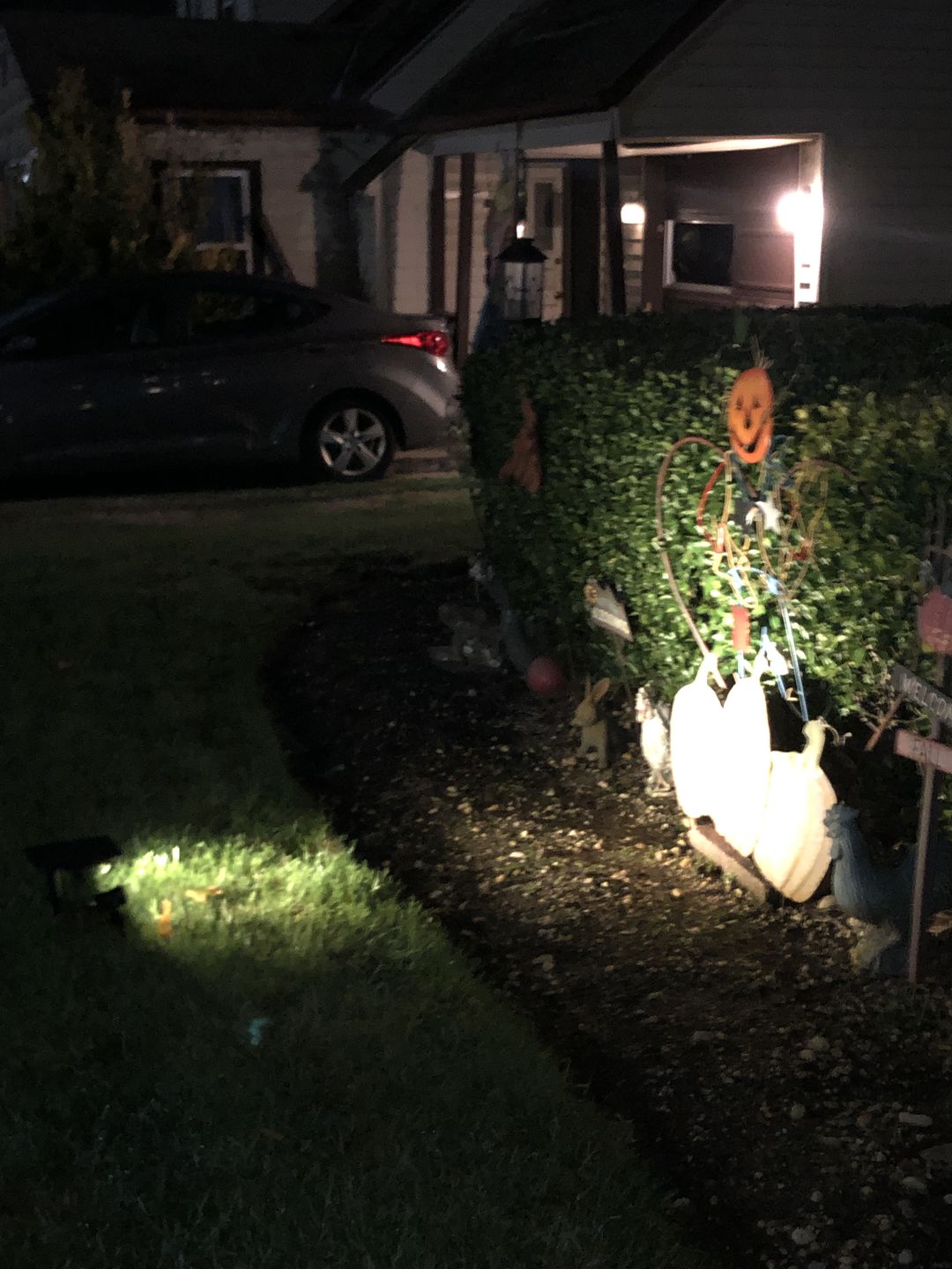 Customer photo review of TSUN Warm White Solar Spot Lights with Separate