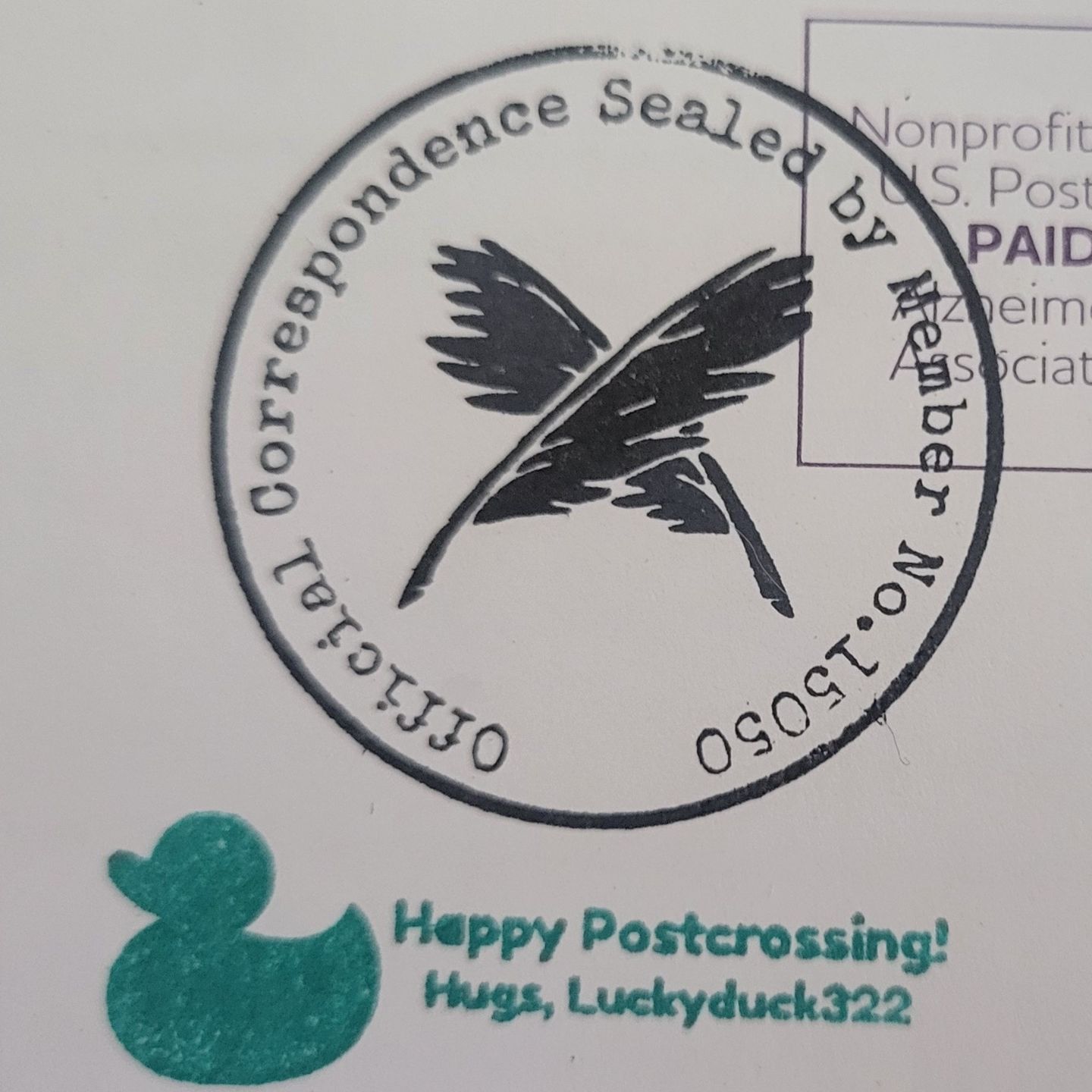 Customer photo review of Return Address Stamp