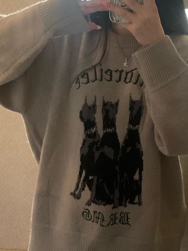 Customer photo review of Harajuku Style "Doberman" Knit Sweater