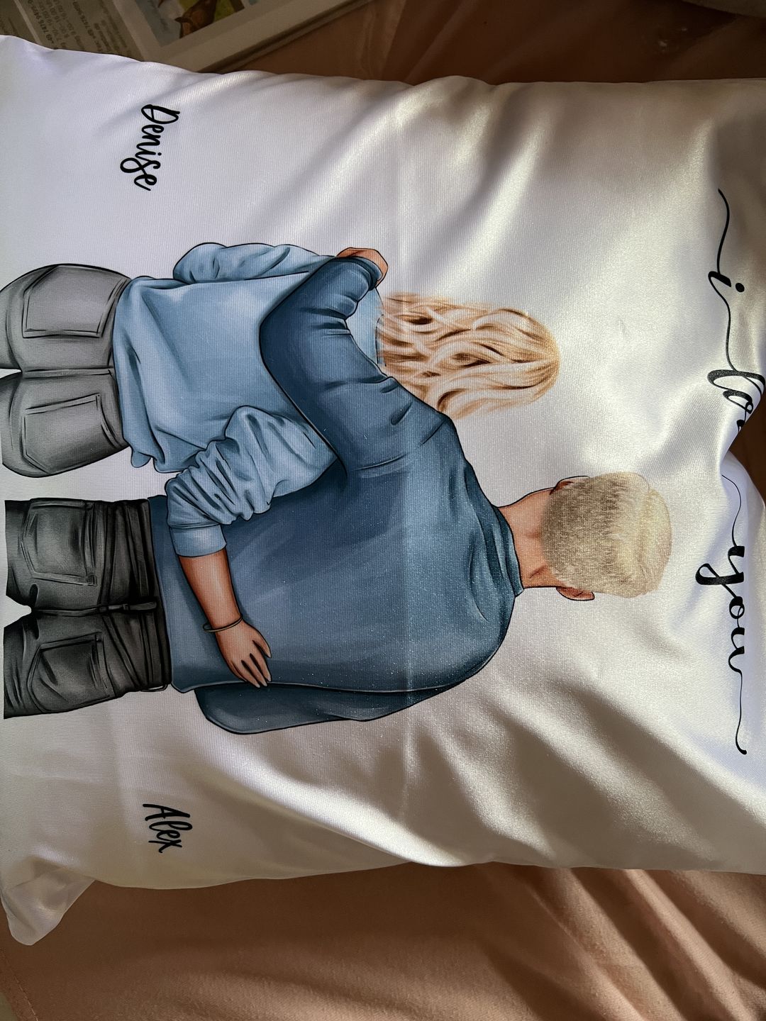 Customer photo review of Pärchen - Personalisiertes Kissen