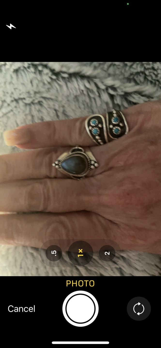 Customer photo review of Teardrop Labradorite Ring Sterling Silver
