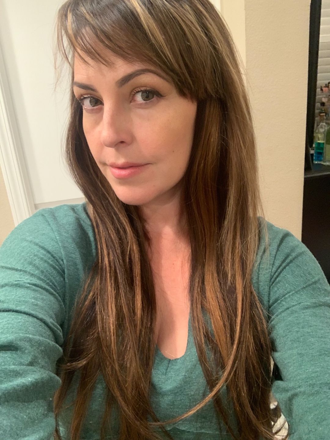 Customer photo review of Virgin Tape in Human Hair Extensions Balayage Brown and Blonde #4/4/27
