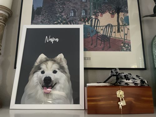 Customer photo review of Modern - Custom Pet Portrait