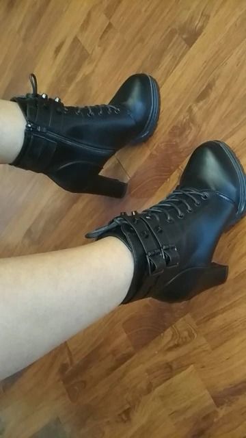 Customer photo review of Rider Steampunk boots