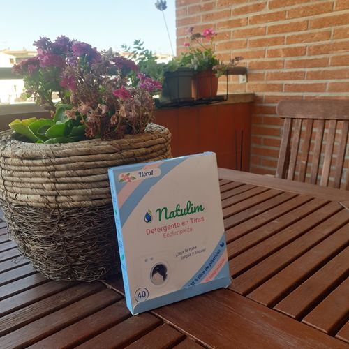 Customer photo review of Eco-Tiras de Detergente 40 lavados Natulim
