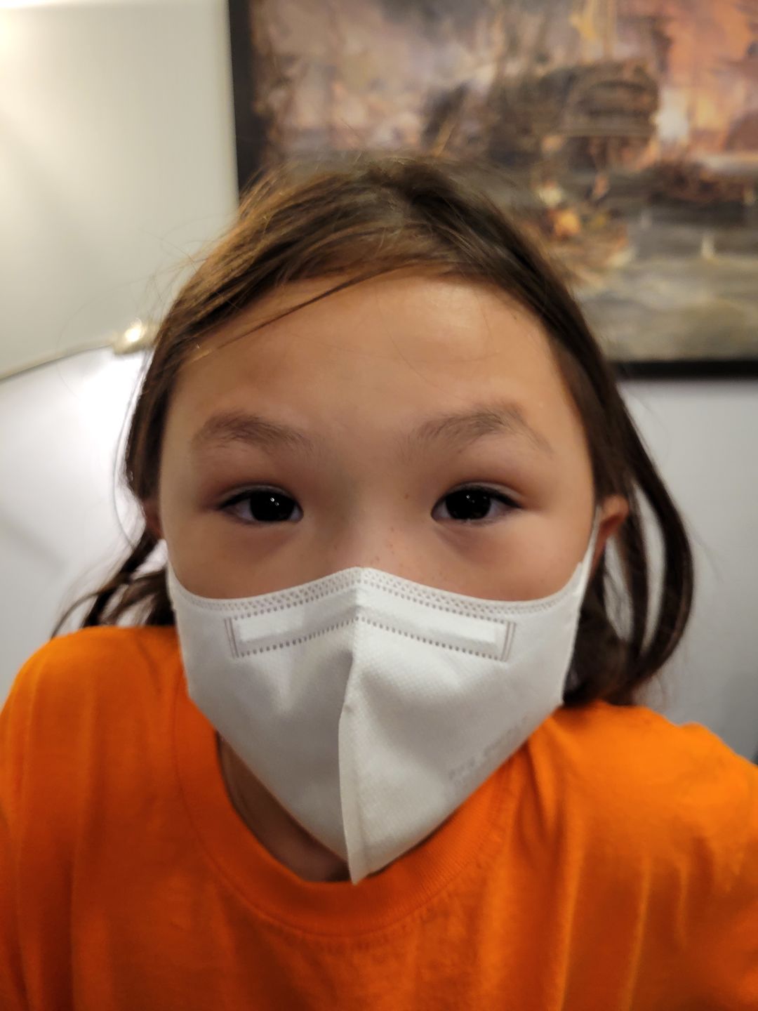 Customer photo review of Kids KN95 Respirator Face Mask Individually Sealed (Cone Shape)