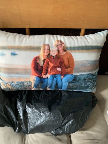 Customer photo review of Create A Custom Anything Pillow