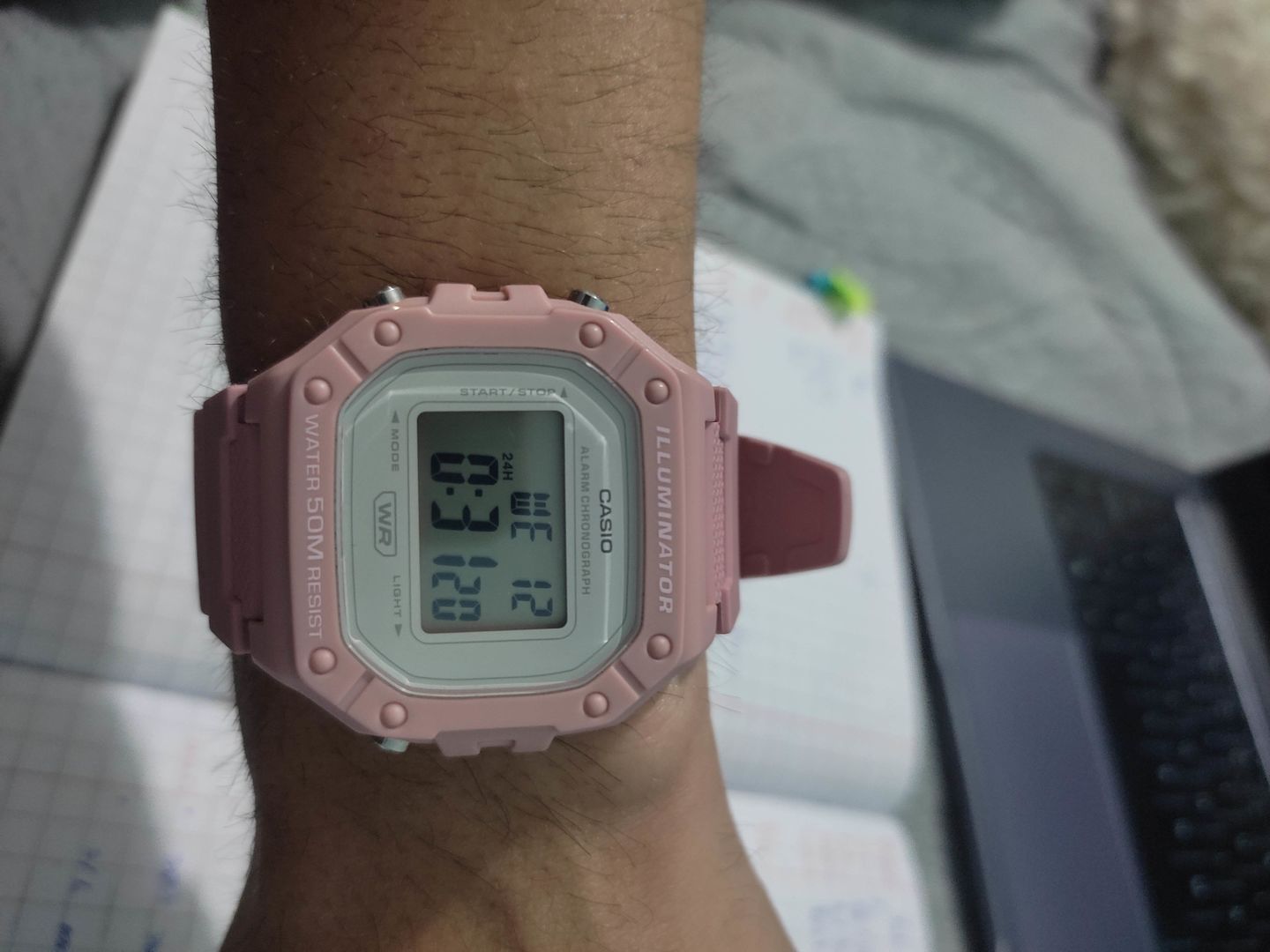 Customer photo review of Reloj Casio Vintage W-218HC-4AVDF Rosado