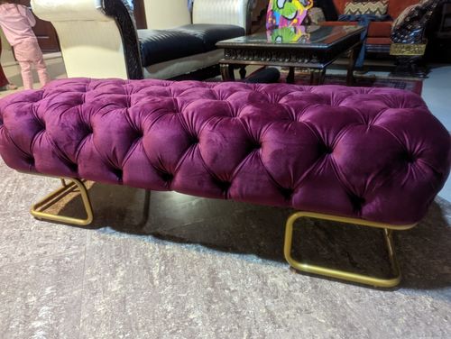 Customer photo review of 3 SEATER LUXURY OTTOMAN STOOL WITH STEEL STAND -960