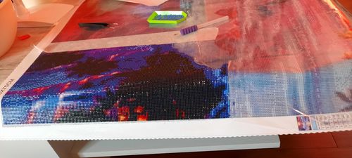 Customer photo review of 5D Diamond Painting Wellen bei Sonnenuntergang