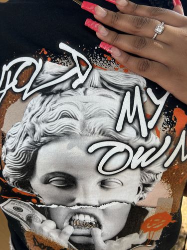 Customer photo review of Jordan 3 “Desert Elephant” DopeSkill T-Shirt Hold My Own Graphic