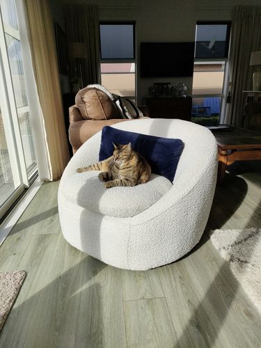 Customer photo review of Oliver Swivel Armchair