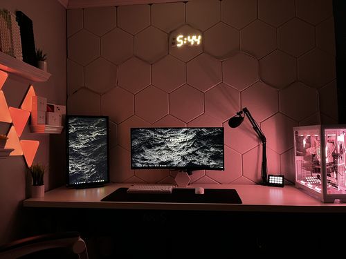 Customer photo review of Japanese Cloud Black | Deskmat