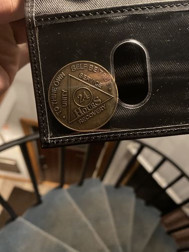 Customer photo review of Recovery Mint Bronze AA Meeting Chips - Newcomer Coins - 24 Hours Sobriety Tokens