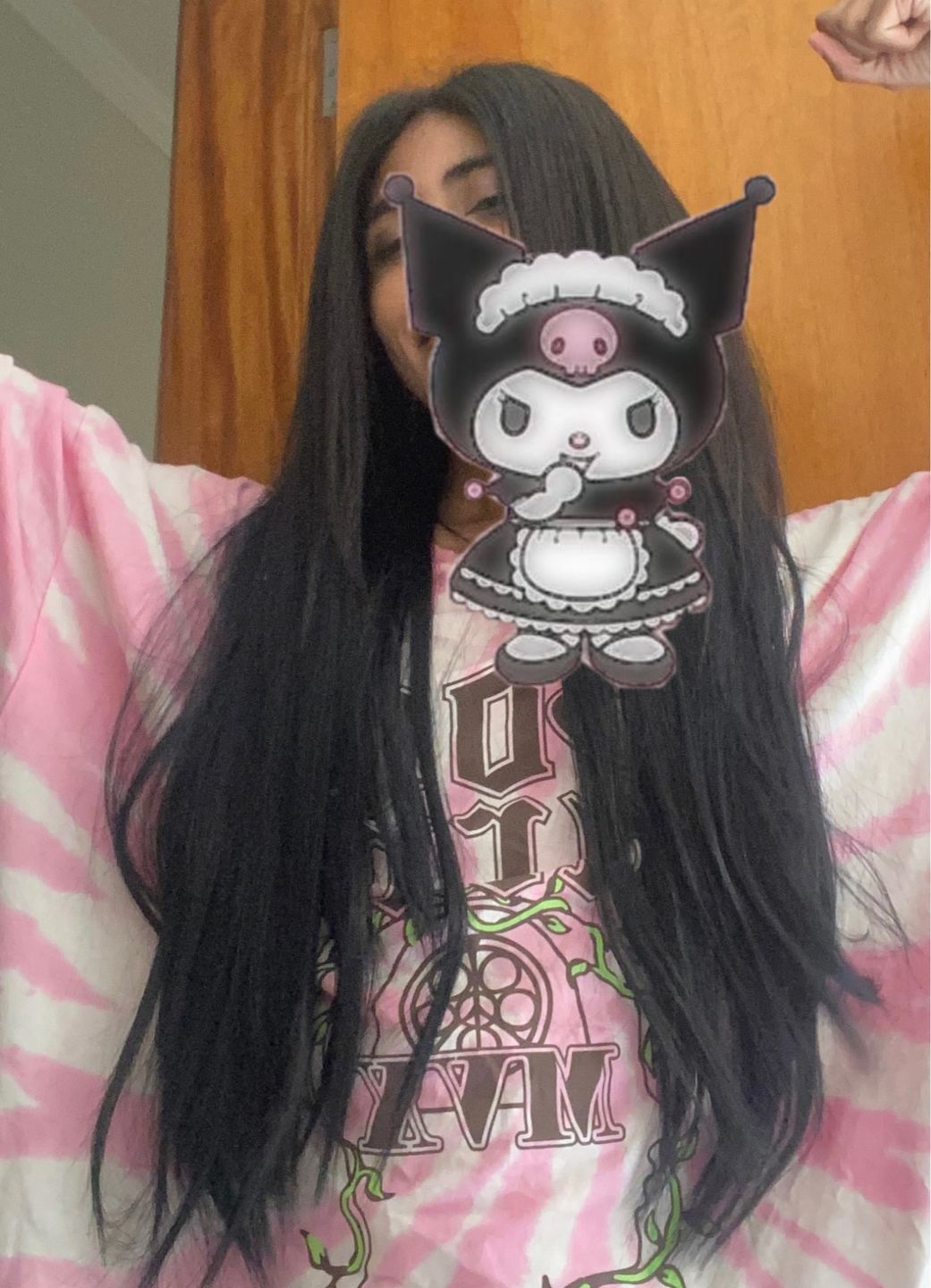 Customer photo review of Moresoo Remy Clip In Brazilian Human Hair Extensions Dark Brown(#2)