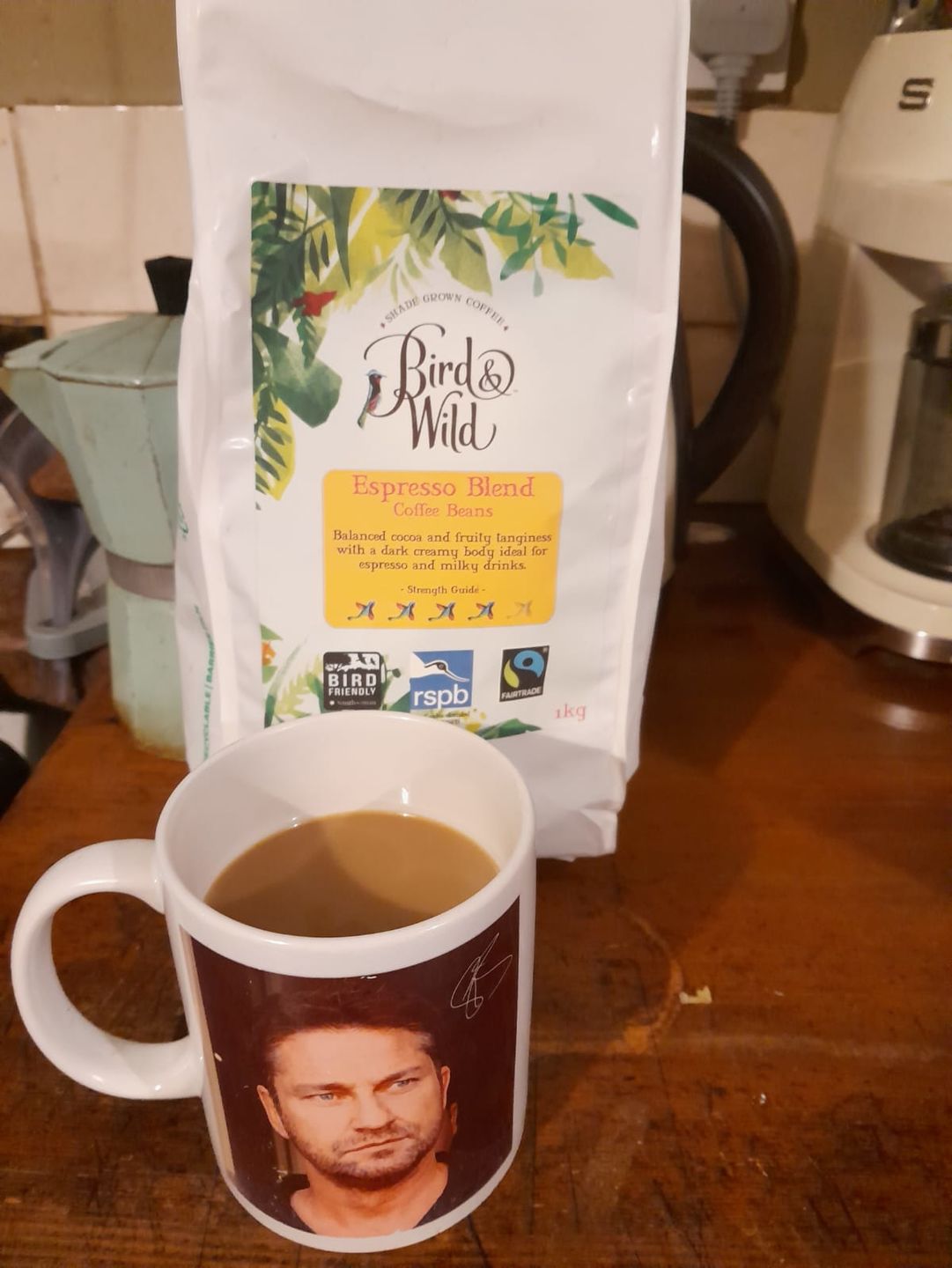 Customer photo review of Bird & Wild RSPB Coffee, Signature Espresso Blend, 1kg, Whole Bean