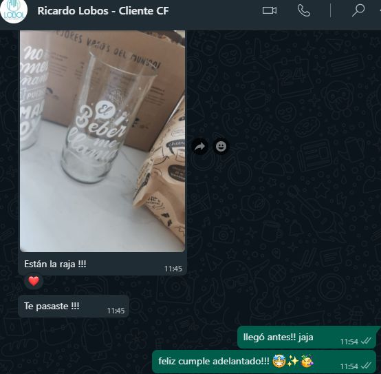 Customer photo review of Hoy me lanzo Juego de 6 Vasos
