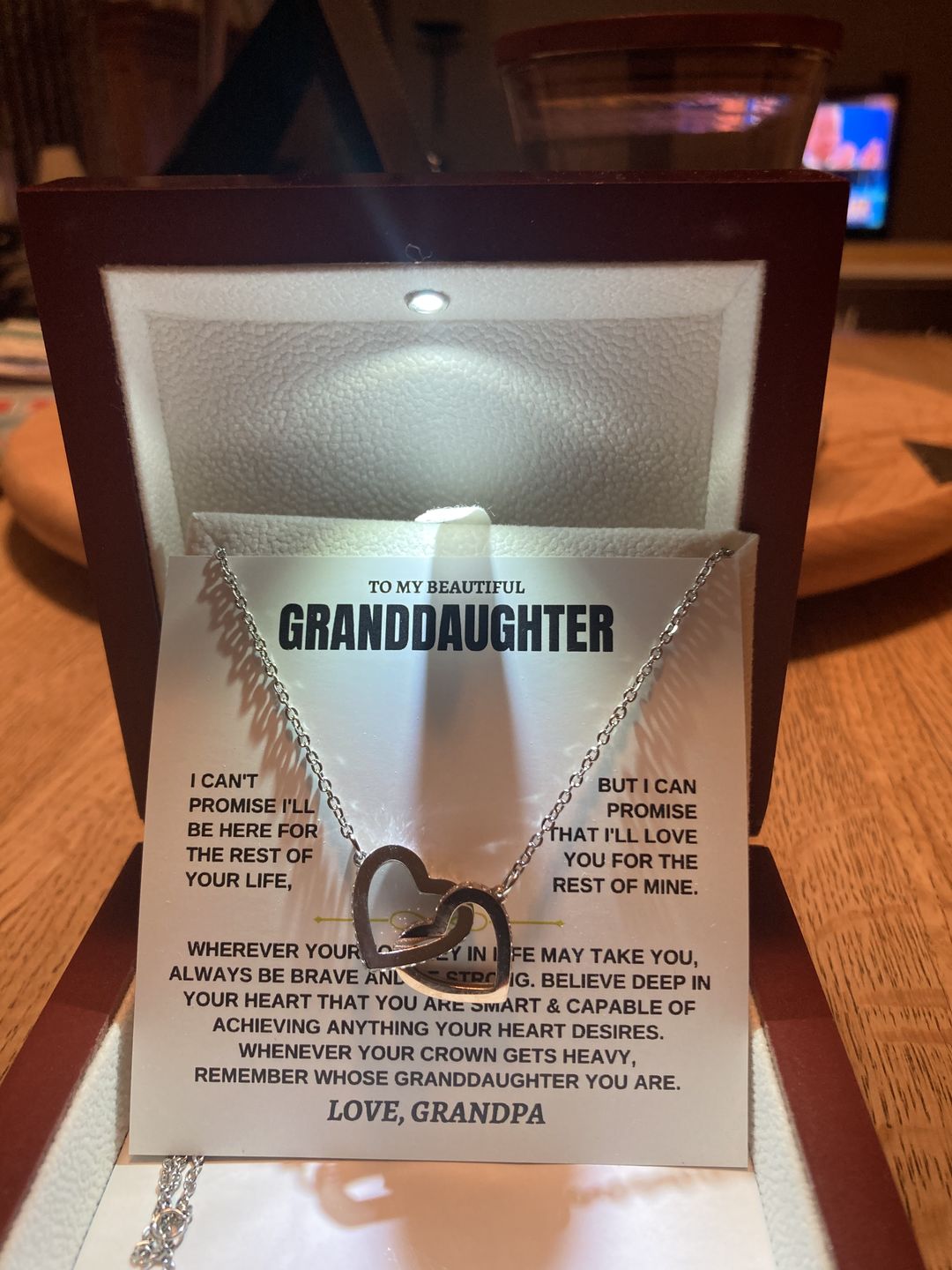 Customer photo review of [ALMOST SOLD OUT] To My Granddaughter - Love Grandpa - Beautiful Gift Set - SS117
