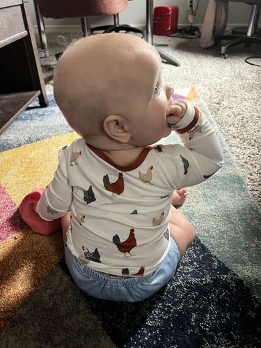 Customer photo review of Play Basics Pocket Cloth Diaper with Athletic Wicking Jersey Version 2.0