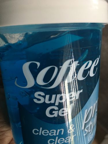 Customer photo review of Softee Clean & Clear Protein Styling Gel, 8 oz. (Pack of 6)