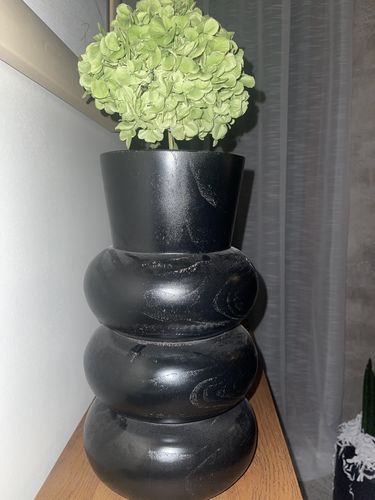 Customer photo review of Holz Vase DAVION Höhe 38 cm