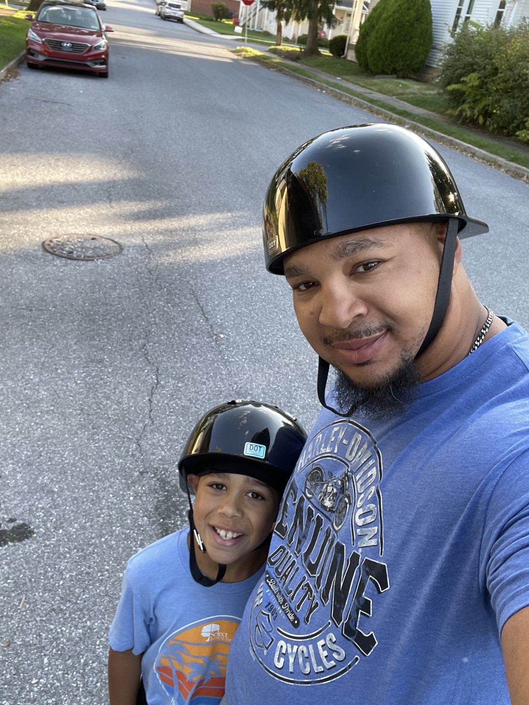 Customer photo review of Premium Baseball Cap Motorcycle Helmet