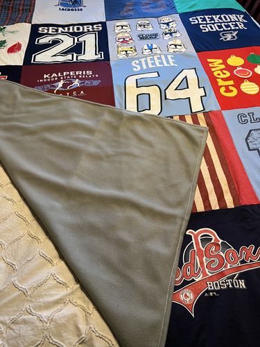 Customer photo review of Classic T-Shirt Blanket