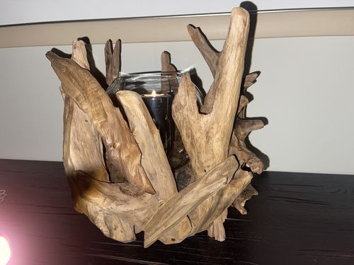 Customer photo review of Wurzel Kerzenständer VONDRO mit Glas