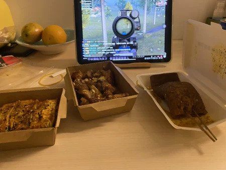 Customer photo review of Wooden Tablet Holder for Desk