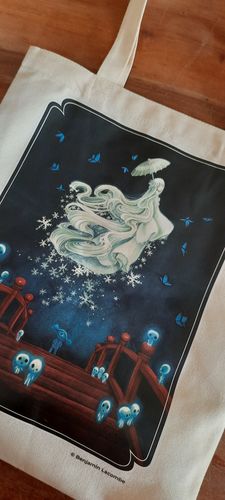 Customer photo review of Canvas Tote Bag - Fantasmi & Spiriti del Giappone