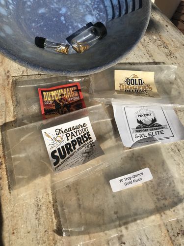 Customer photo review of Treasure Paydirt Surprise '300 GRAM GOLD HUNT' - Gold Paydirt Panning Concentrates
