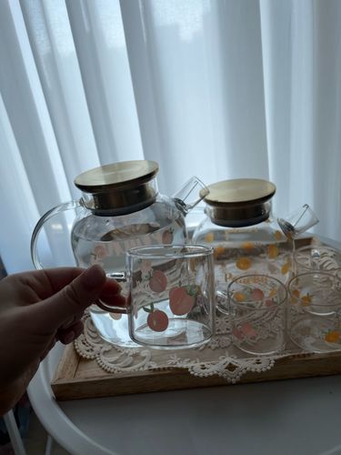 Customer photo review of Summer Peach Cold Tea Jug