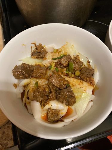 Customer photo review of [N2] Spicy & Tingly Beef Hand-Ripped Noodles Meal Kit (4 Servings)