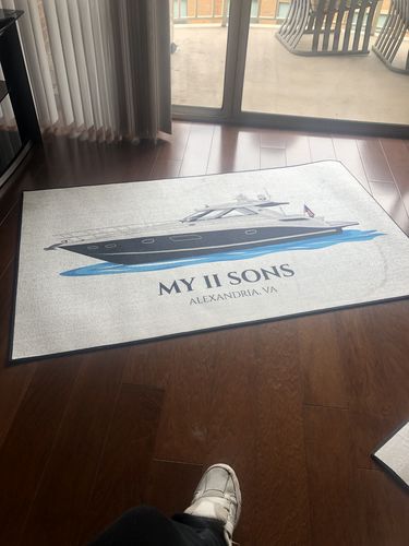 Customer photo review of Custom Digital Boat Artwork