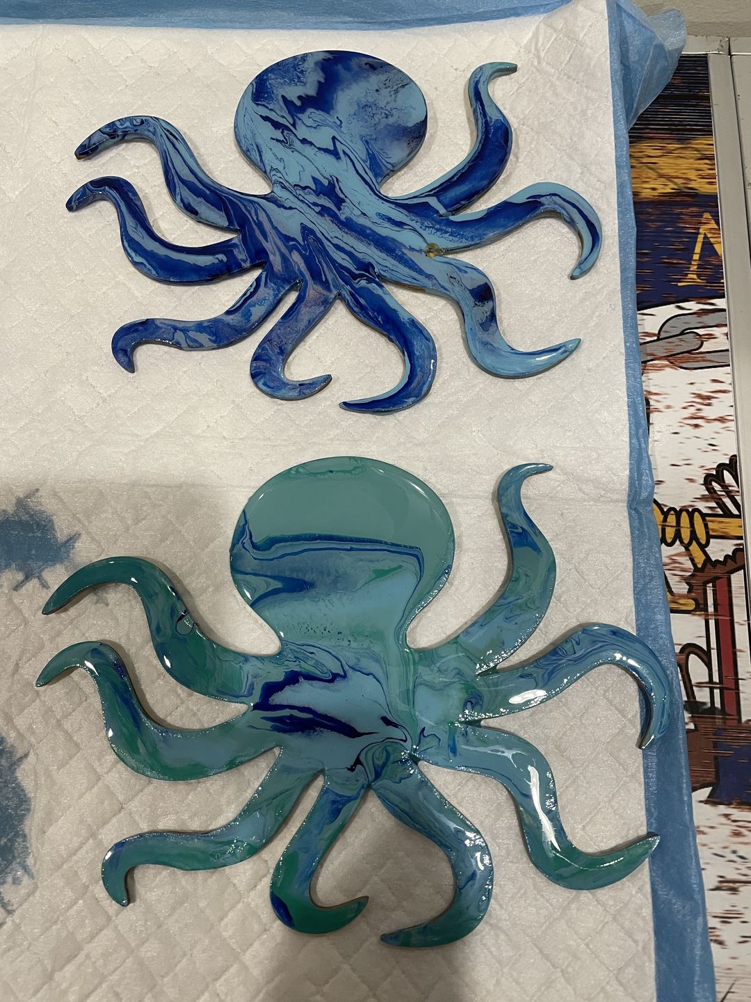Customer photo review of Unfinished Wood Octopus Shape - Ocean - Craft - up to 24" DIY