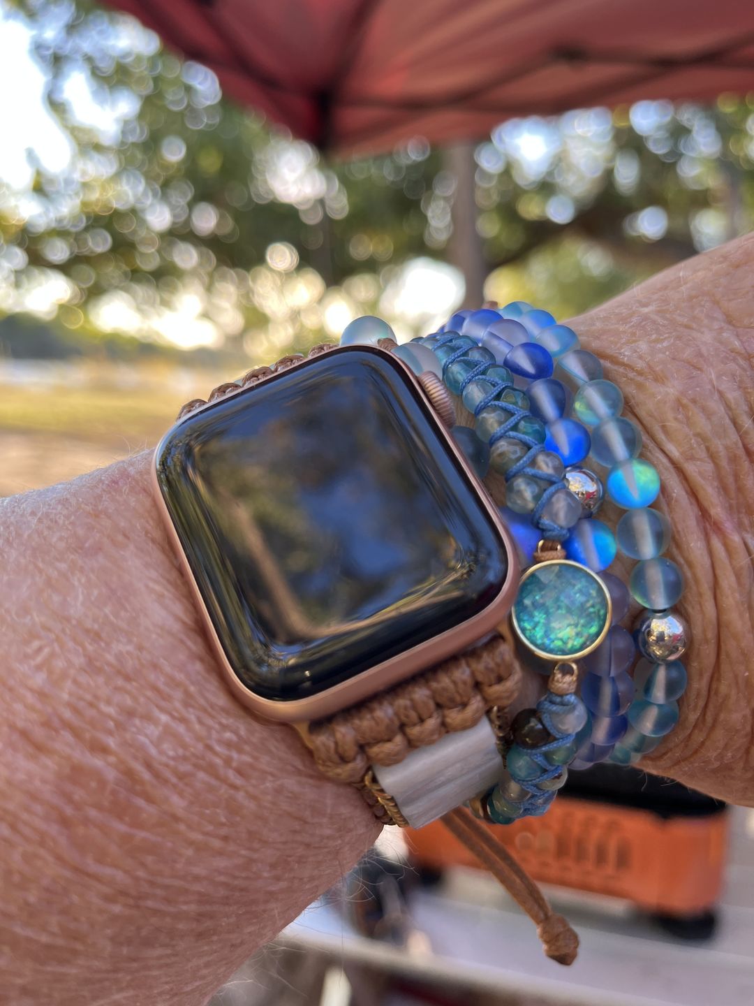 Customer photo review of Aqua Pura Opal Protection Bracelet